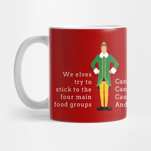 Buddy the Elf Coffee Mug Santa's Coming I KNOW HIM Christmas Movie