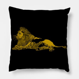 Li(o)ne Art! - Gold! Pillow