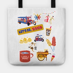Let's Go, Sago! Pinoy Things / Everything Pinoy Collage ver 1.0 Tote