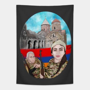 Artsakh (Father & Daughter) Protect The Land Tapestry