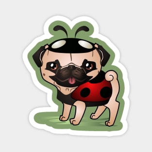 Lady Pug Magnet