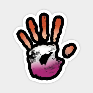 Lesbian Handprint Magnet