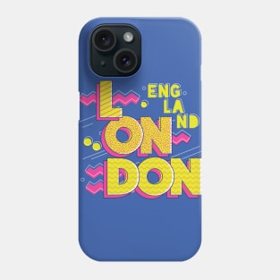 Retro 90s London, England Phone Case