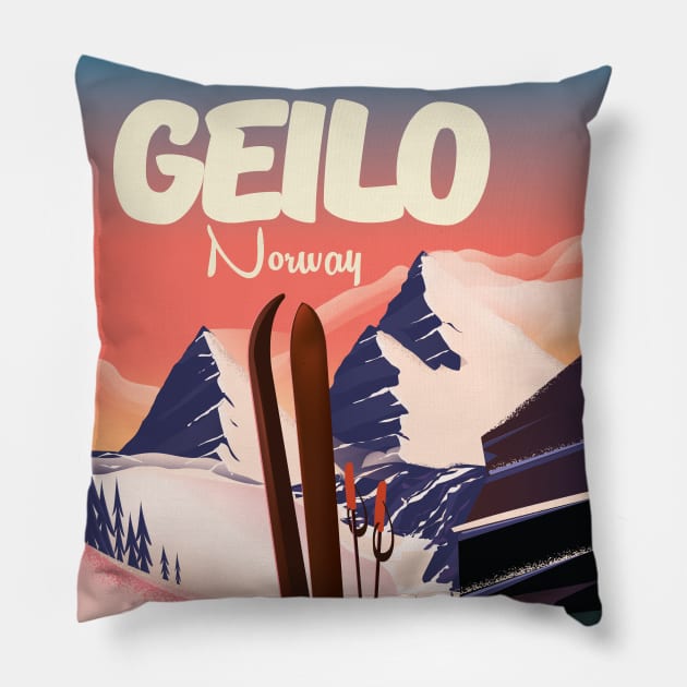 Geilo Norway to Ski Pillow by nickemporium1