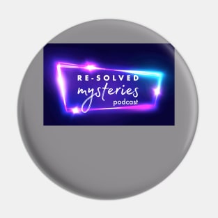 Re-Solved Mysteries Glowy AF Neon Logo Pin