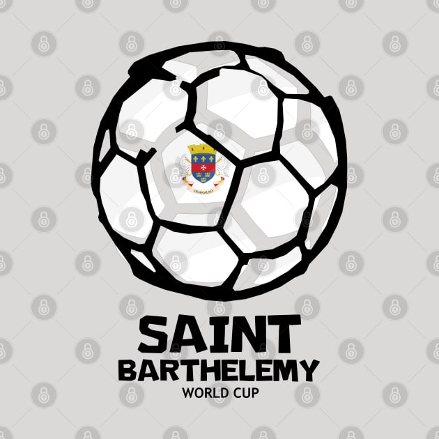 Saint Barthélemy Football Country Flag by KewaleeTee