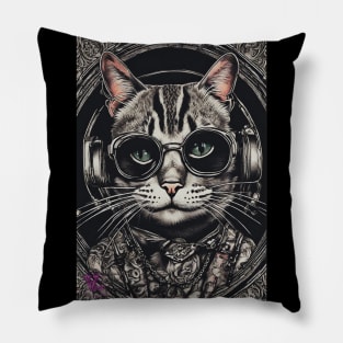 Steampunk Cat Pillow