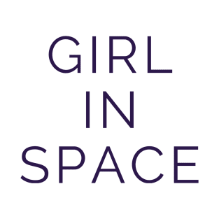 Girl In Space Classic Purple T-Shirt