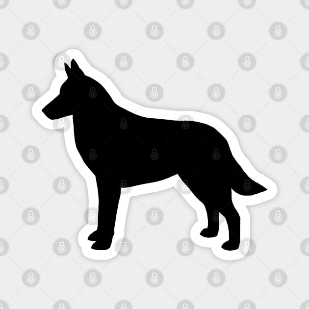 Belgian Malinois Silhouette Magnet by Coffee Squirrel