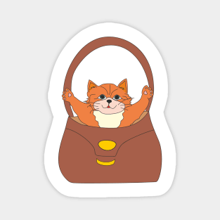 A kitten in a bag Magnet