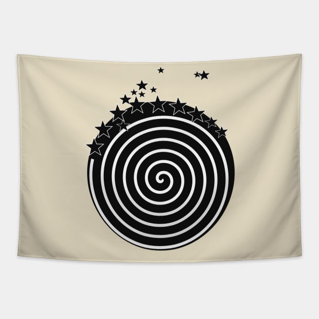 Starry Wheel Tapestry by esquisse