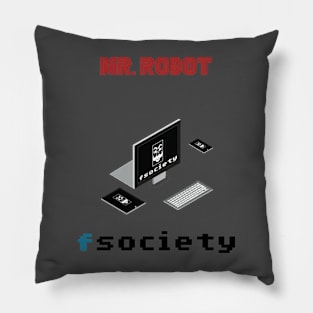 mr robot minimal poster Pillow