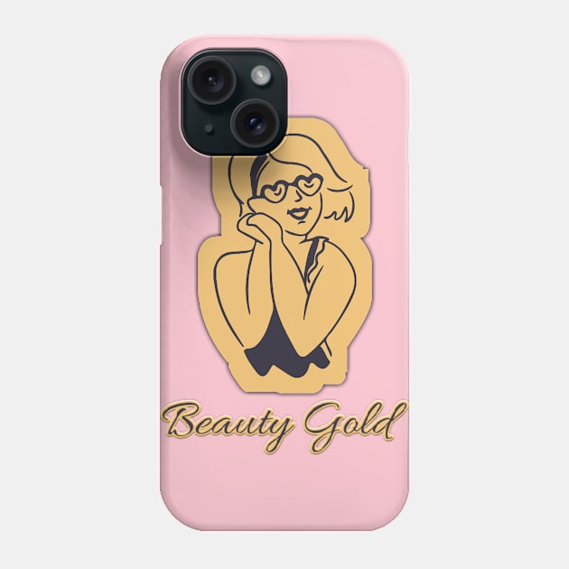 Beauty gold Phone Case by RF design