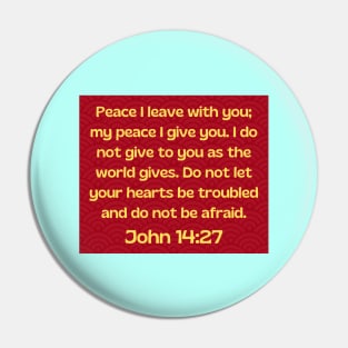 Bible Verse John 14:27 Pin