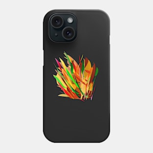 autumn leaves abstract digital painting Phone Case