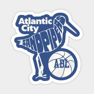 Defunct Atlantic City Sandpipers Basketball Team Magnet