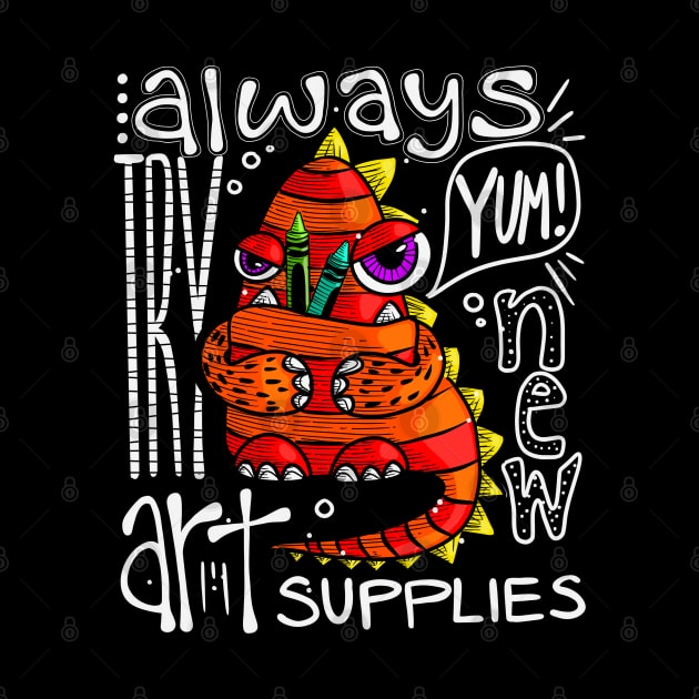 Try New Art Supply Creature Eats Crayon by The Craft ACE