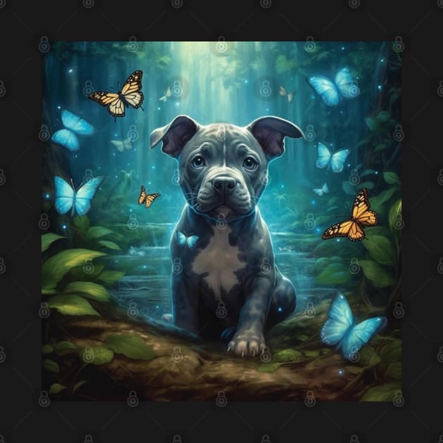 Cute Pit Bull Puppy by Enchanted Reverie