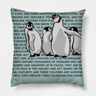 Penguin Facts Pillow