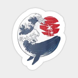 whale paradise Magnet