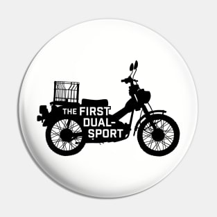 The First Dual-Sport Motorcycle (Black) Pin