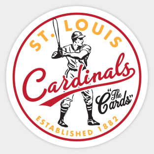 Play Ball! Cardinals Baseball Mascot Red Bird - Saint Louis Cardinals -  Sticker