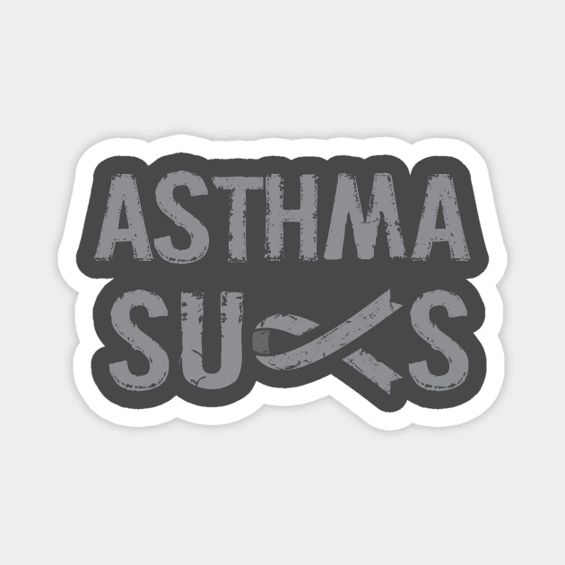 Asthma Sucks Magnet by CorneaDesigns