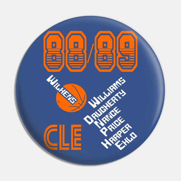 1988-89 Cleveland Cavaliers Pin by Pastime Pros