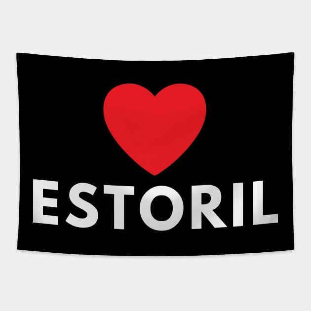 Love Estoril Tapestry by Lisbon Travel Shop