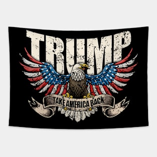 Trump 2024 Flag Take America Back  Donald Trump Tapestry