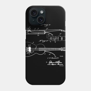 Guitar Vintage Patent Drawing Phone Case