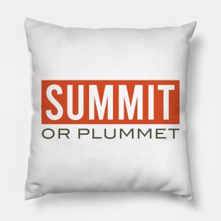 Summit or Plummet Pillow