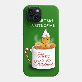 Gingerbread Man at the Chocolate Spa -Christmas Phone Case