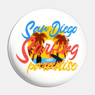 San Diego Surfing Pin