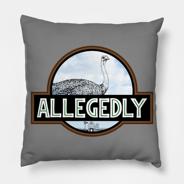 Allegedly Ostrich Park [Rx-TP] Pillow by Roufxis