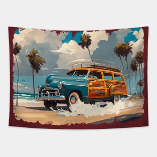 classic Woody Wagon Tapestry