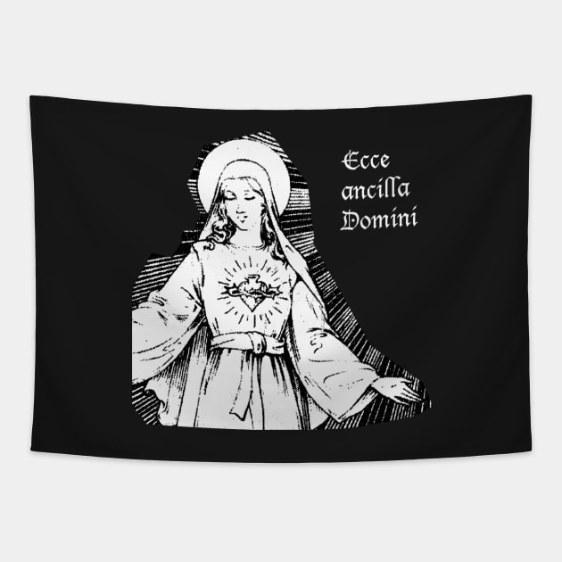 Ecce Ancilla Domini Tapestry by DeoGratias