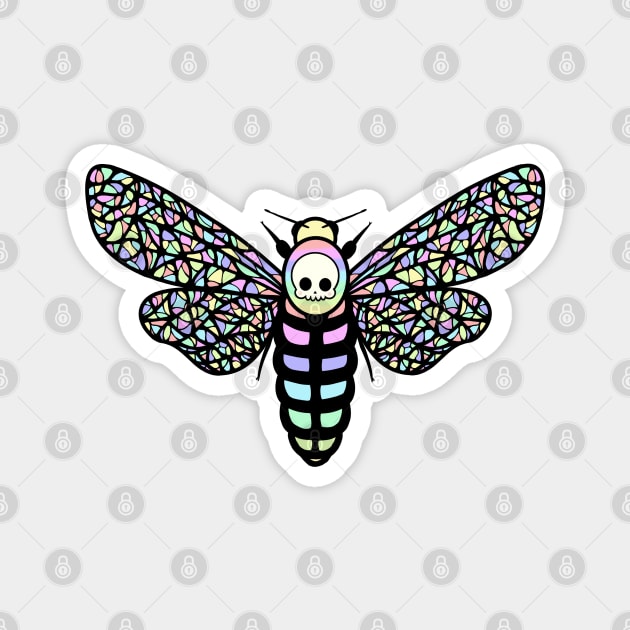 Rainbow Death's Head Hawk Moth Magnet by Aslynder