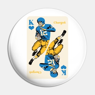 Los Angeles Chargers King of Hearts Pin