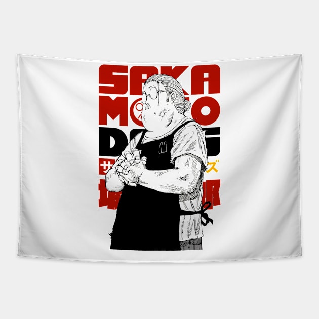 Sakamoto Days Taro Sakamoto Tapestry by KokkaiBlack