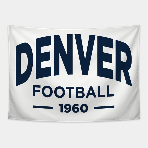 Denver Broncos Football Tapestry by Fourteen21 Designs