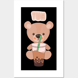 Bubble Tea Kawaii Polar Bear I Boba Tea Otaku Polar Bear Sticker by Maximus  Designs - Fine Art America