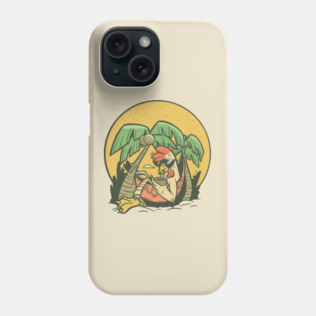 Relaxed Chicken Phone Case by Safdesignx