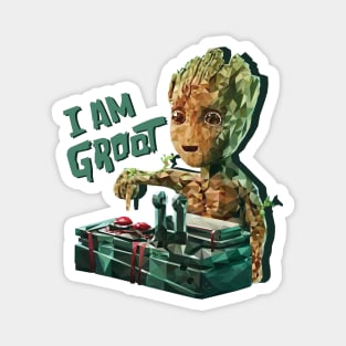 Groot with Bomb (Low Poly) Magnet