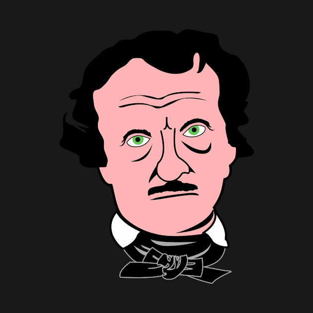 Poe face allover print by B0red