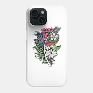 Blooming Feather Phone Case