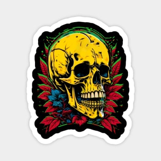 Golden Skull Vintage Magnet