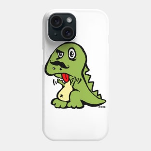 T-rex Hates Mustache Phone Case