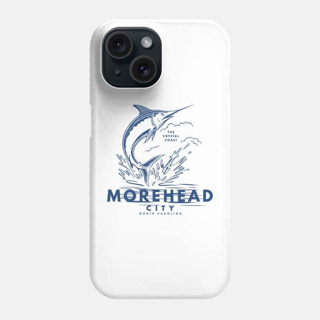 Morehead City Marlin Fishing in North Carolina Phone Case by Contentarama