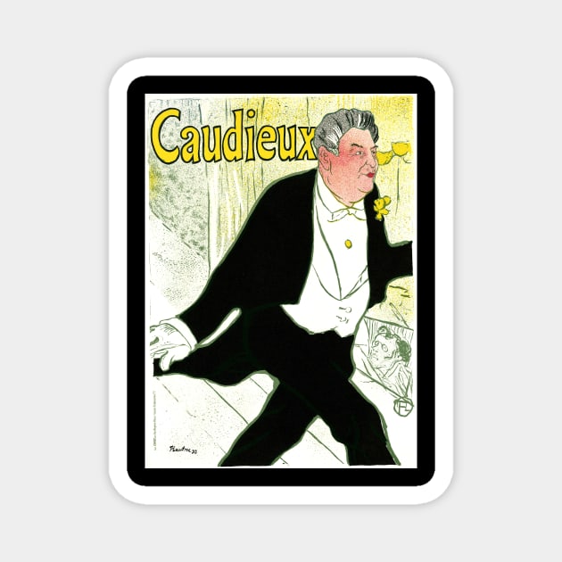 Caudieux by Toulouse Lautrec Magnet by MasterpieceCafe